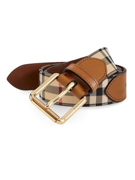 burberry tan checker belt|Men's Designer Belts .